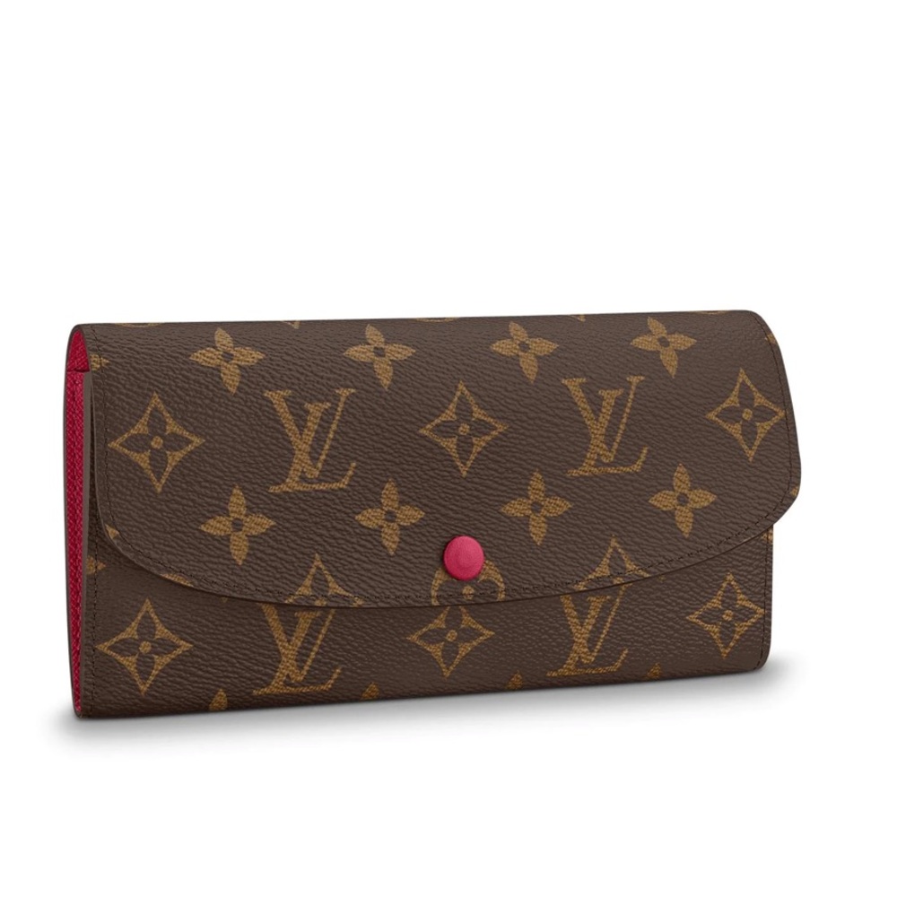 💥SOLD💥LV in BOX! Long Wallet Portefeuille Emilie M60136 Browns Monogram